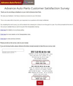 www.advanceautoparts.com/survey